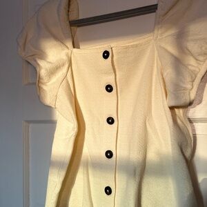 Madewell - Cream Button-Down Top